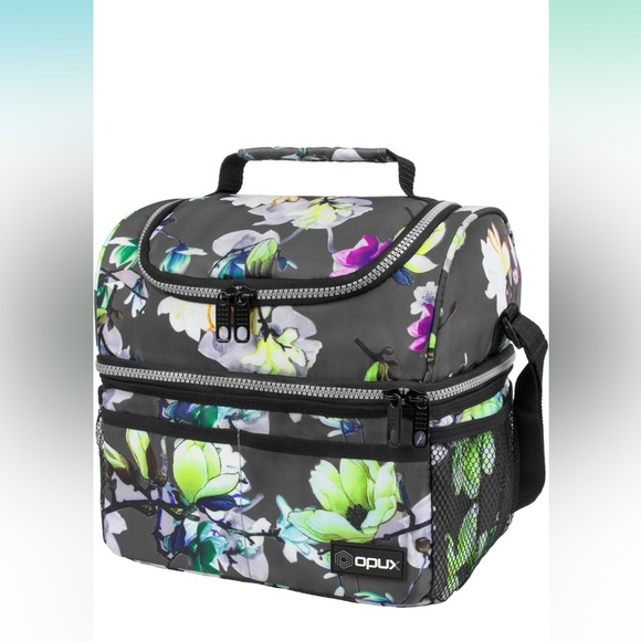 Handbags - Lunch Box Insulated Large Bag Adult Work Double Decker Lunchbox Leakproof Cooler